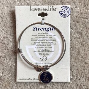 NWT love this life strength bangle bracelet